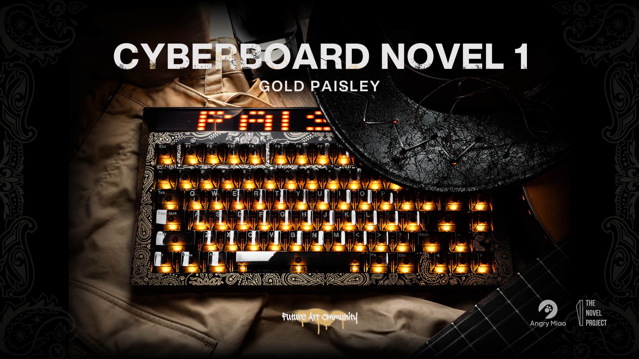 CYBERBOARD Gold Paisley